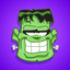 Halloween coloring kids book icon