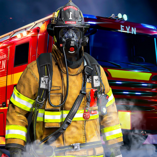 Firefighter:Car fire truck sim app icon