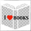 I love books stickers icon