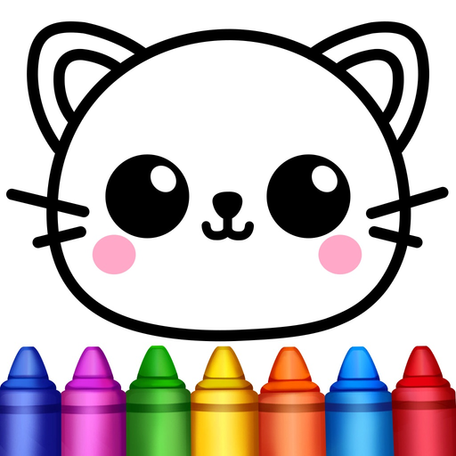 Drawing for Kids Coloring Game app icon