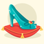 Animated Fashion Heel Stikcers icon