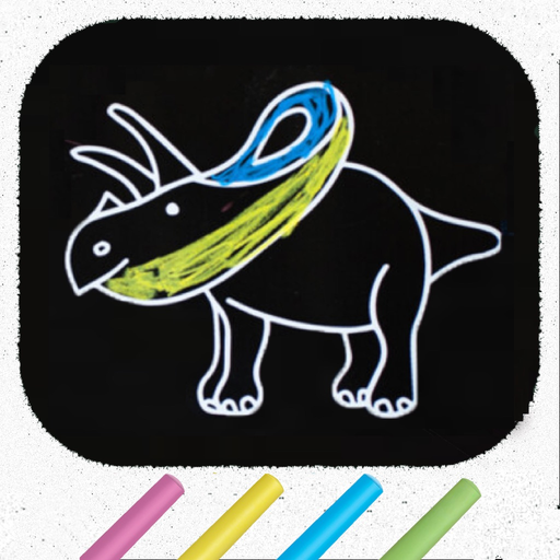 Draw Kids on Chalkboard app icon