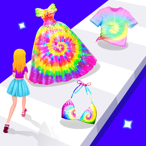 Princess Tie Dye Fashion Run app icon