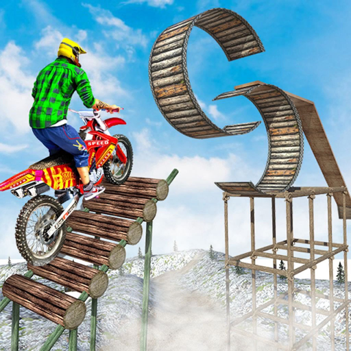 Motor Bike Stunt Racing Games app icon