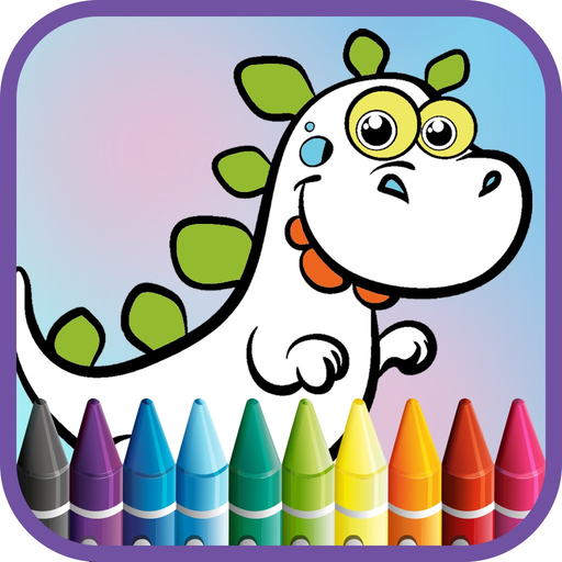 Dinosaur Coloring Games Puzzle app icon