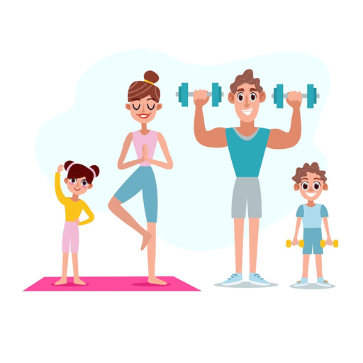 Yoga at Home for all family app icon