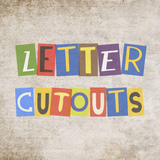 Letter Cutout Stickers app icon