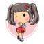 Happy Cute Girl Stickers icon