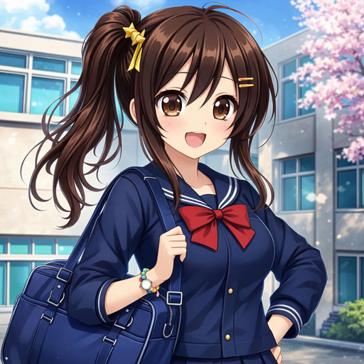 Anime School Girl Fun Life Sim app icon