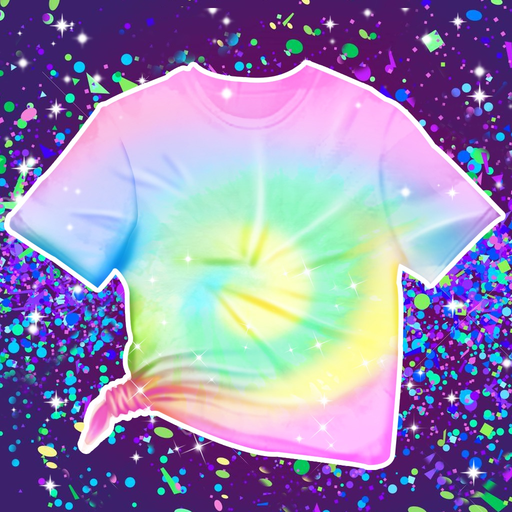 Unicorn Rainbow Galaxy Tie Dye app icon