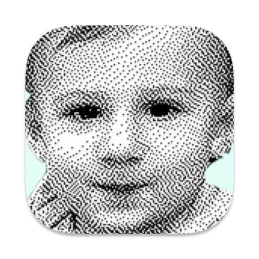 Retro Dither: B&W is Beautiful app icon