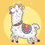 Cute Alpaca Stickers! icon