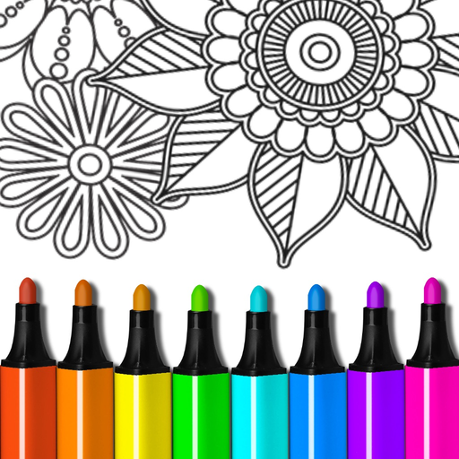 Coloring Pages Book for Adults app icon