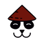 Panda sushi icon
