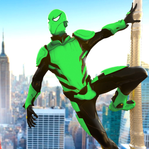 Flying Spider Crime City Games app icon