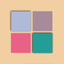 Eye test - color vision icon