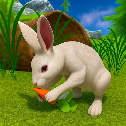 Pet Bunny Rabbit Forest Life app icon