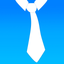 vTie - tie a tie guide with style for business, interview, wedding, party icon
