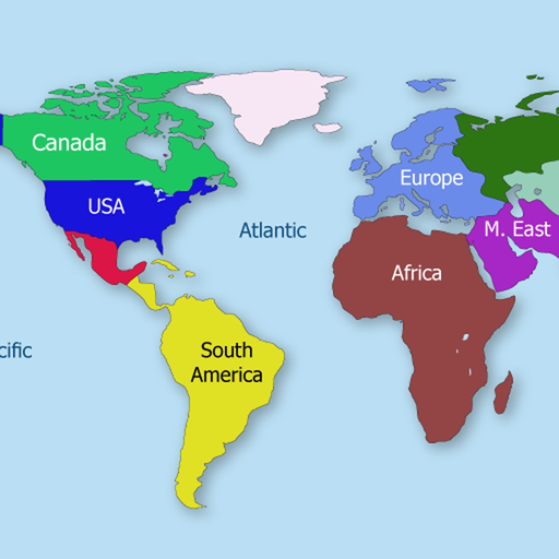 World Map Puzzle app icon