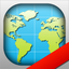 World Map + icon