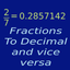 Fractions/Decimals/Fractions icon