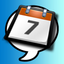 Count down calendar events icon
