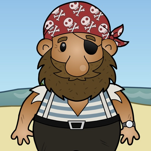Pirate treasure hunt: eight challenges app icon