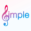 Simple Music - amazing chords creation keyboard app with free piano, guitar, pad sounds, and midi icon