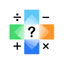 Cross Number for children icon