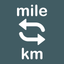 Mile Km icon