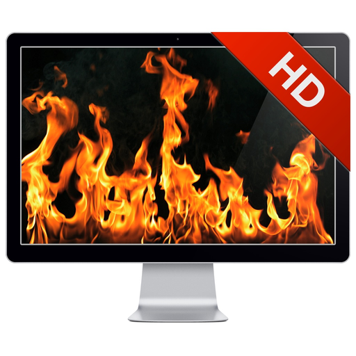 Fireplace Live HD+ Screensaver app icon