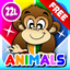 First Words School Adventure: Animals • Early Reading - Spelling, Letters and Alphabet Learning Game for Kids (Toddlers, Preschool and Kindergarten) by Abby Monkey® Lite icon