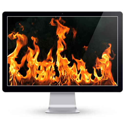 Fireplace Live HD Screensaver app icon