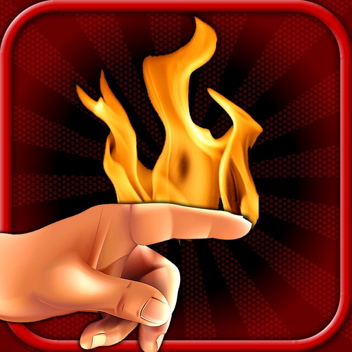 Draw with FIRE! Burn something with your FINGERS!! app icon