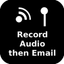 Record Audio then Email icon
