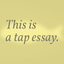 Fish: a tap essay icon