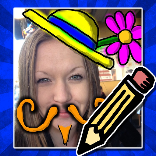 Doodle Face! Draw something silly on your photos! app icon