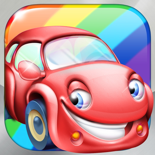 Rainbow Cars - Learn Colors app icon