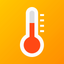 Transparent Thermometer icon