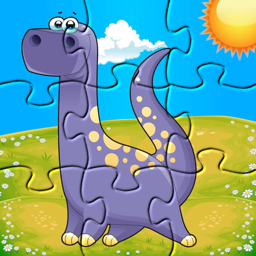 Dino Puzzle Kid Dinosaur Games app icon