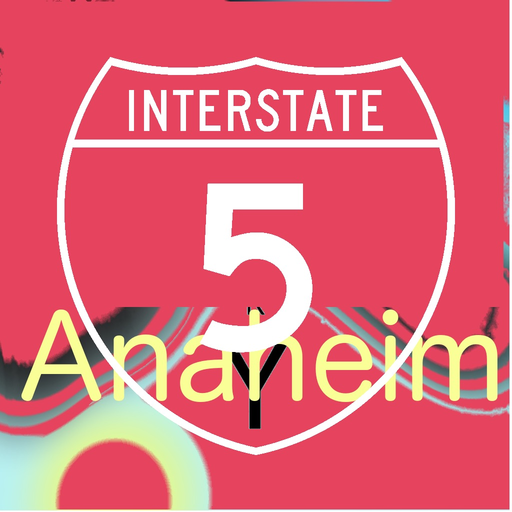 Interstate Highway 5 Anaheim app icon