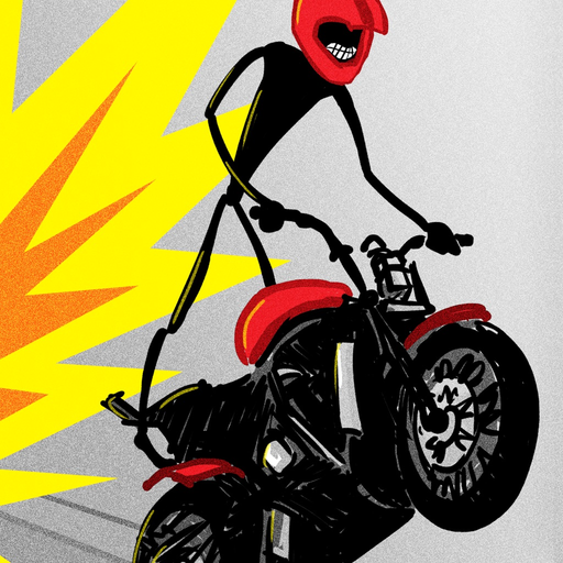 Stickman Street Bike Motorcycle Highway Race - FREE Multiplayer Racing Game app icon