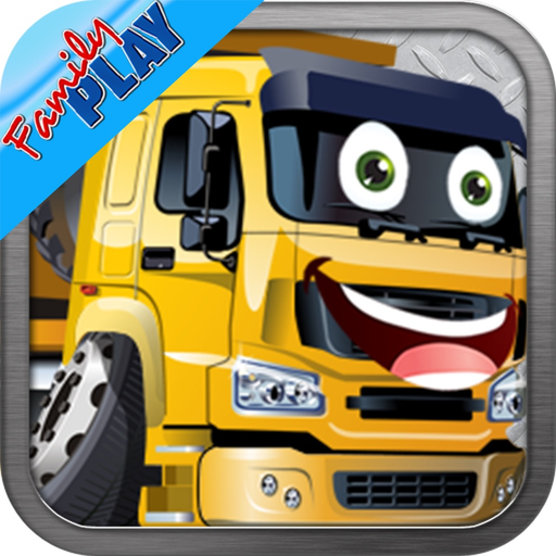 Trucks Jigsaw Puzzles: Kids Trucks Cartoon Puzzles app icon