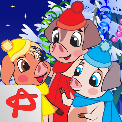 Christmas Night: Three Little Pigs Free Adventure app icon