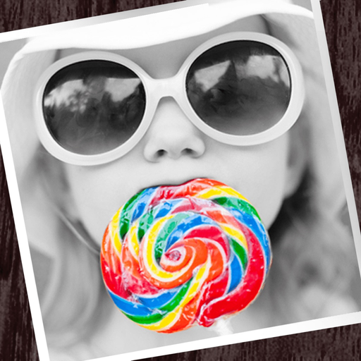 Colorful-photo splash editing app icon