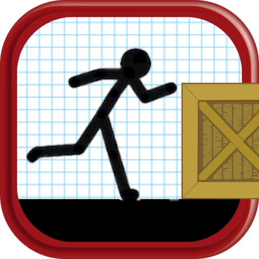Cartoon Stickman: Jump And Run On Road app icon