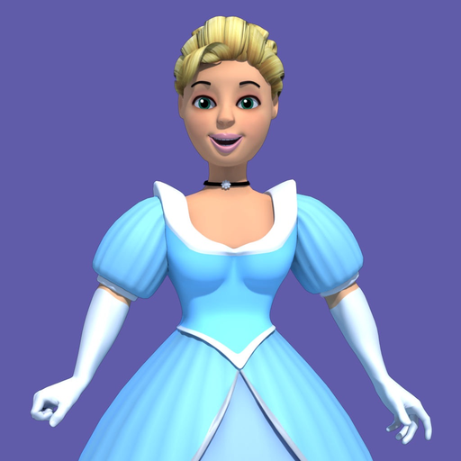 Cinderella - Book & Games app icon