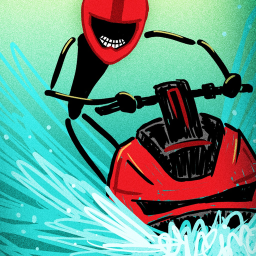 Stickman Wave Racer Free Game - Multiplayer Racing Jet Ski Ride app icon