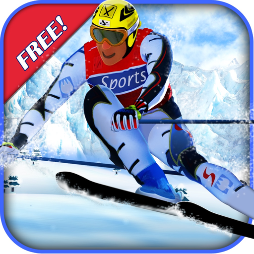 Ski Race Time - Surfer Snow Skiing on Safari Slopes app icon