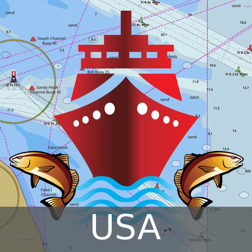 Marine Navigation-USA Lake Map app icon